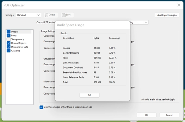 PDF optimizer