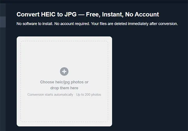 HEIC to JPG converter 